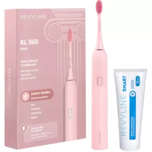 Розовая щетка Revyline RL060 и зубная паста Smart